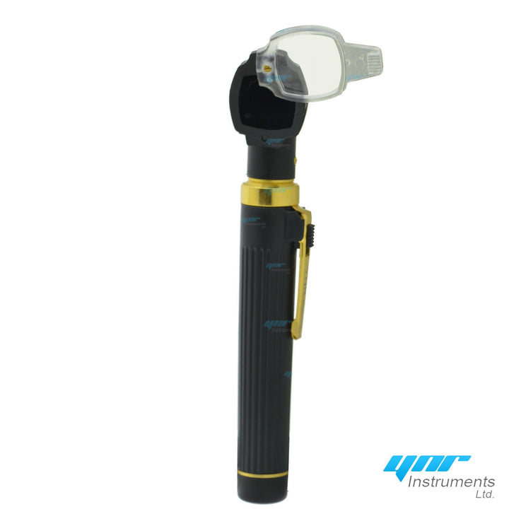 YNR Instruments Mini Fibre-Optic Otoscope Black and Gold