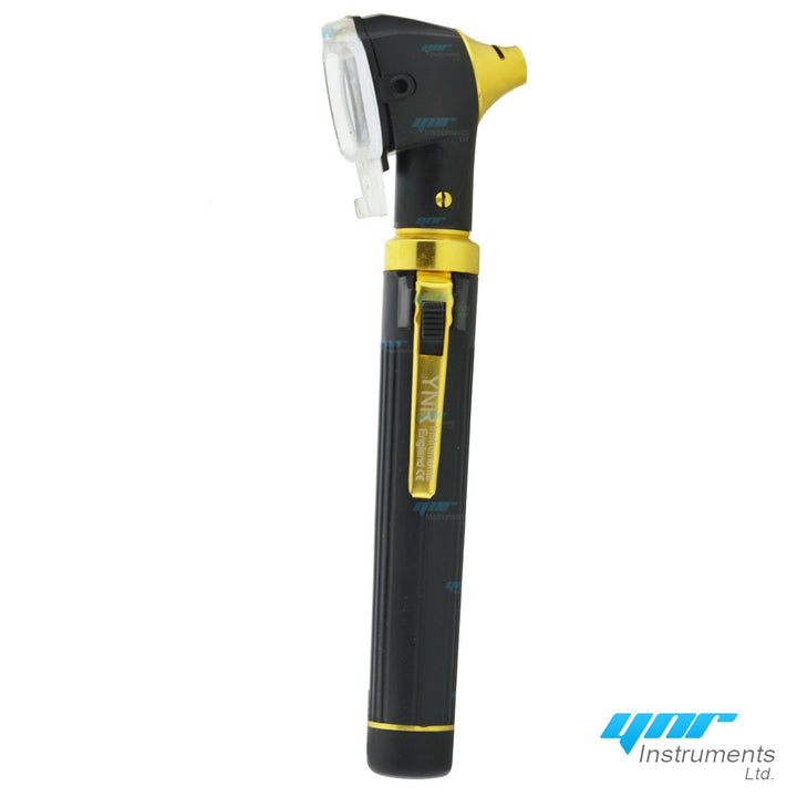 YNR Instruments Mini Fibre-Optic Otoscope Black and Gold