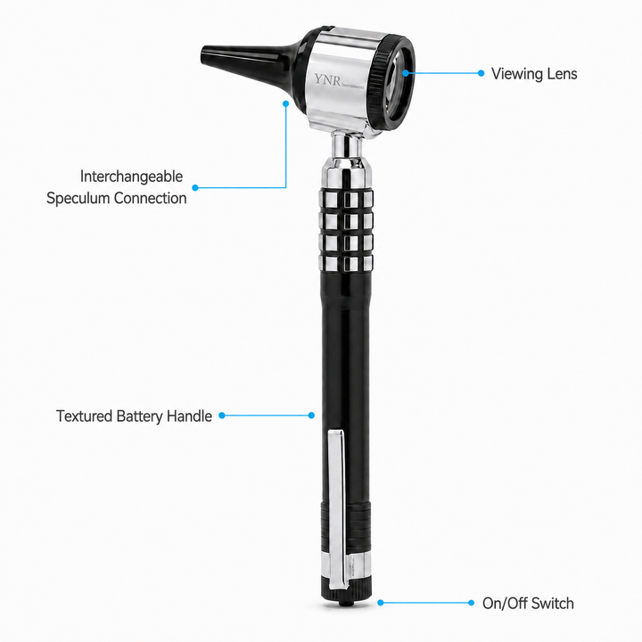 YNR Instruments Mini Penscope Otoscope Pocket Ear Examination Instrument