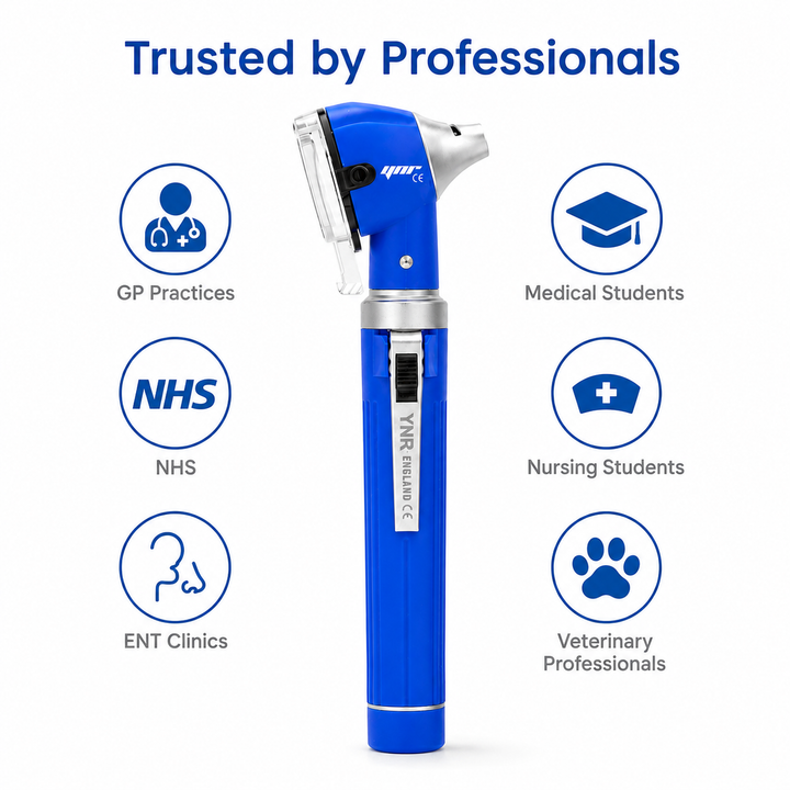 YNR Mini Fibre Optic Otoscope – CE Approved Medical Diagnostic Ear Examination Device – LED Pocket Otoscope for GP,…