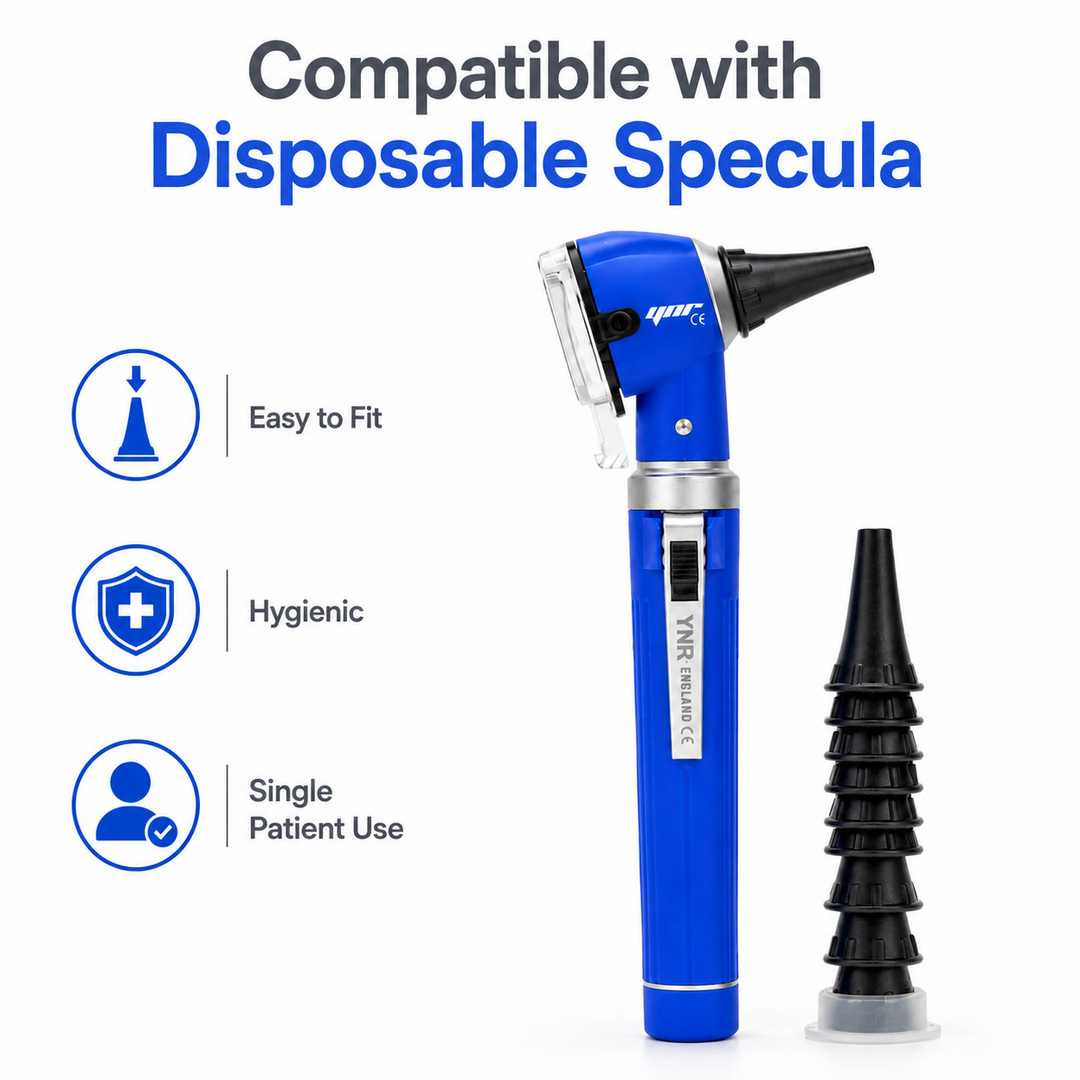 YNR Mini Fibre Optic Otoscope – CE Approved Medical Diagnostic Ear Examination Device – LED Pocket Otoscope for GP,…