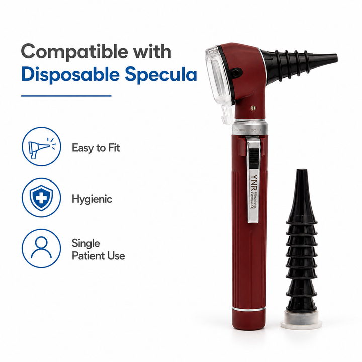 YNR Mini Fibre Optic Otoscope – CE Approved Medical Diagnostic Ear Examination Device – LED Pocket Otoscope for GP,…
