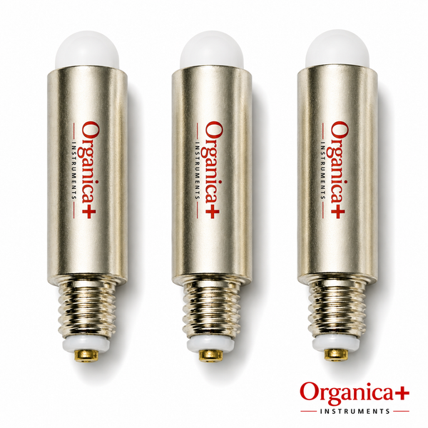 OPI Otoscope Replacement Bulbs – Set of Three Mini Fibre-Optic Pocket Diagnostic Lamps for Compatible Ear-Examination Instruments