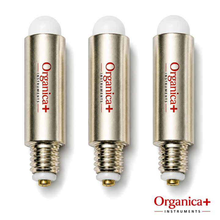 OPI Otoscope Replacement Bulbs – Set of Three Mini Fibre-Optic Pocket Diagnostic Lamps for Compatible Ear-Examination Instruments