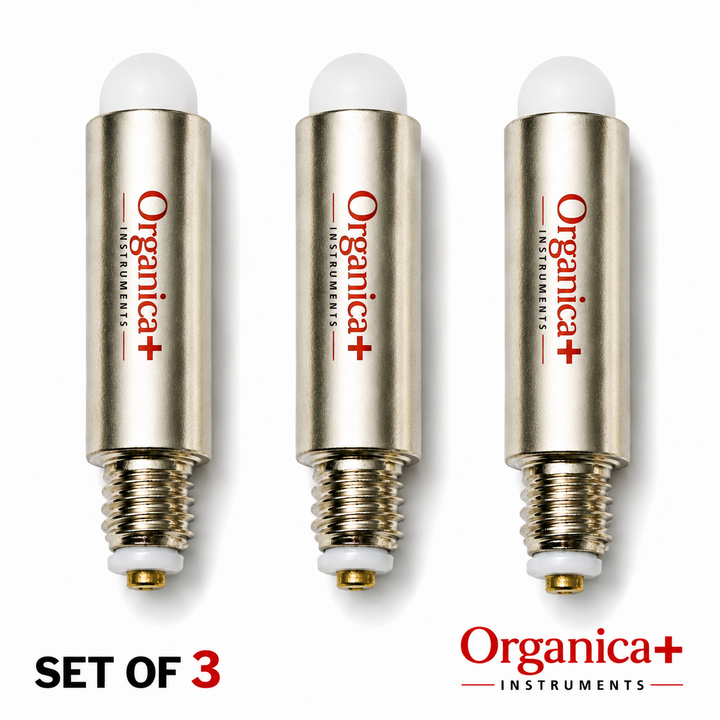 OPI Otoscope Replacement Bulbs – Set of Three Mini Fibre-Optic Pocket Diagnostic Lamps for Compatible Ear-Examination Instruments