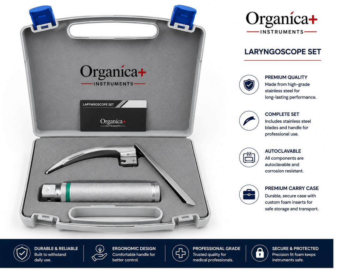 OPI Macintosh No. 3 Fibre-Optic Flexible-Tip Laryngoscope Blade – Professional Airway Instrument for Compatible Clinical Handles
