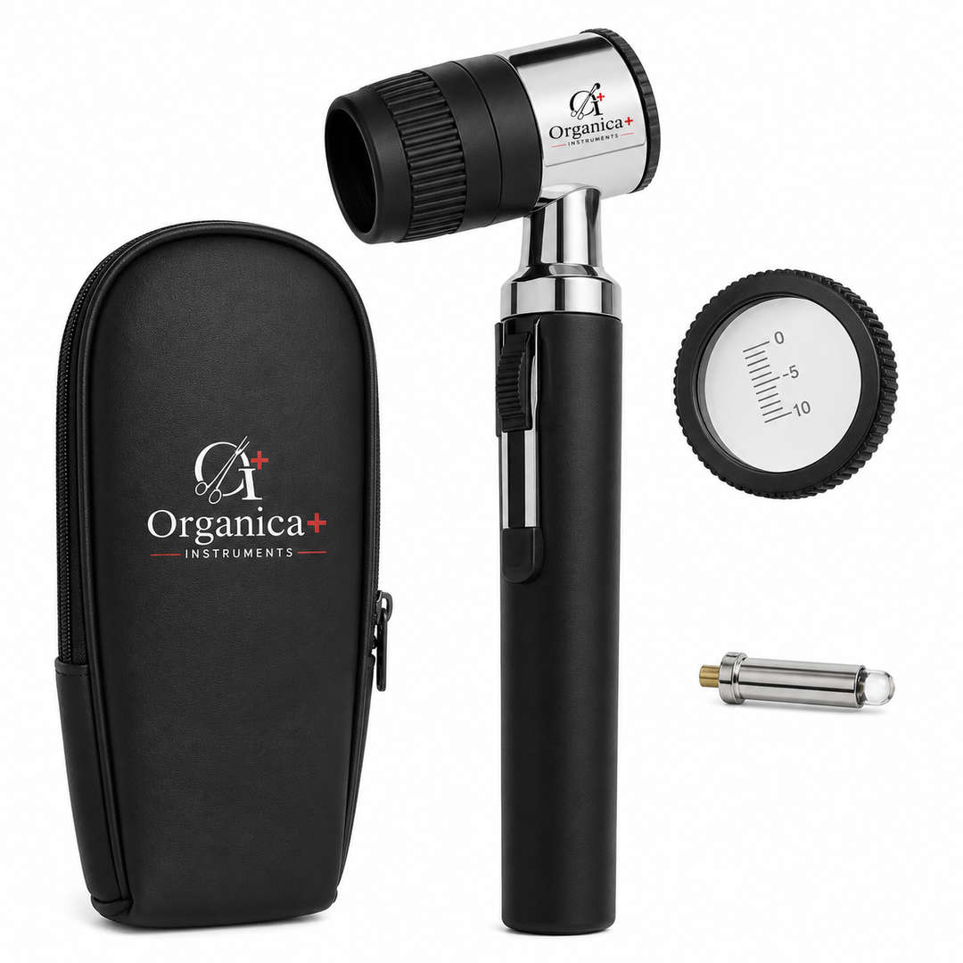 OPI Black Optical Dermatoscope with Extra Bulb – Professional Diagnostic Instrument for Visual Skin Examination and Clinical Assessment