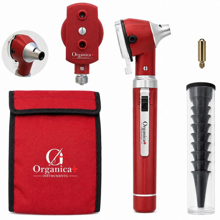 OPI Instruments LED Fibre-Optic Otoscope Ophthalmoscope ENT Diagnostic Set