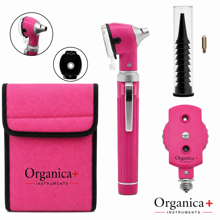 OPI Instruments LED Fibre-Optic Otoscope Ophthalmoscope ENT Diagnostic Set