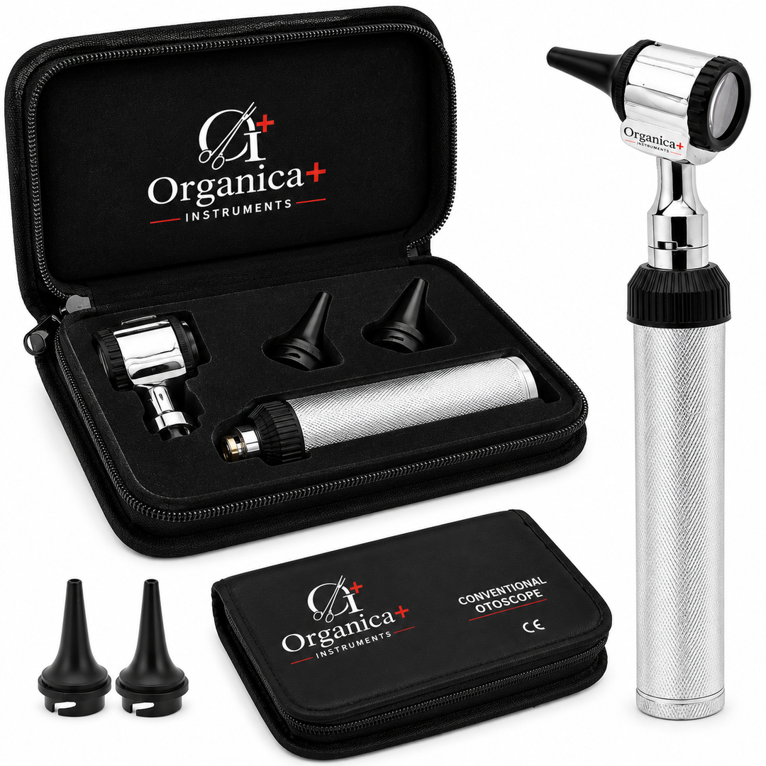 OPI LED Otoscope Auriscope with 4× Magnification – Professional ENT Instrument for Ear and External Auditory Canal Examination