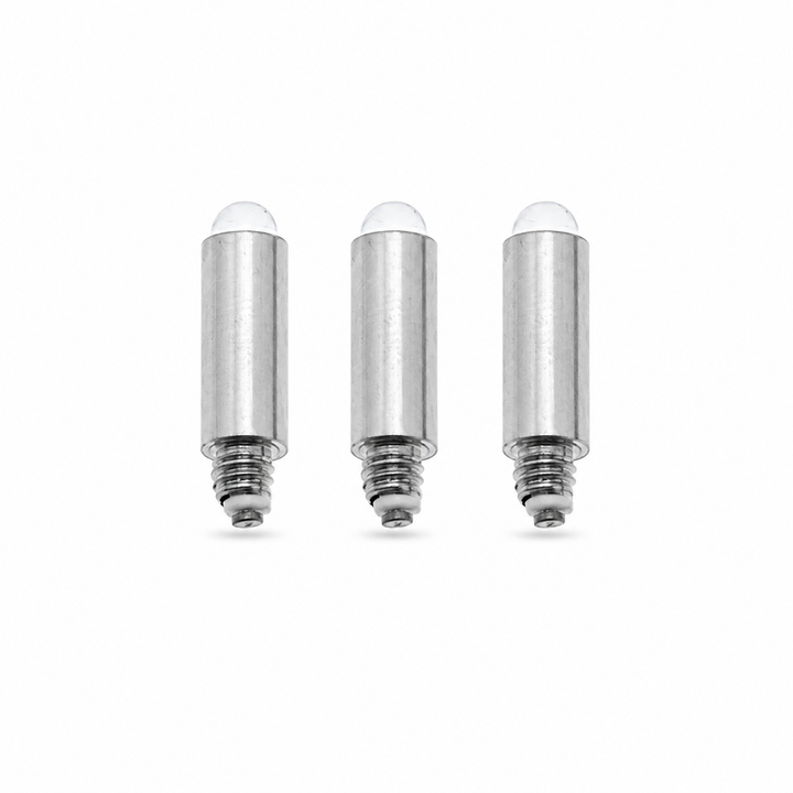 YNR Otoscope Replacement Bulbs – Set of Three Mini Fibre-Optic Pocket Diagnostic Lamps for Compatible Ear-Examination Instruments