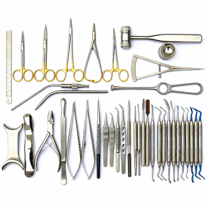 33 Pcs Advanced Implant Kit Oral Surgery Dental Instruments Laboratory Cosmetic