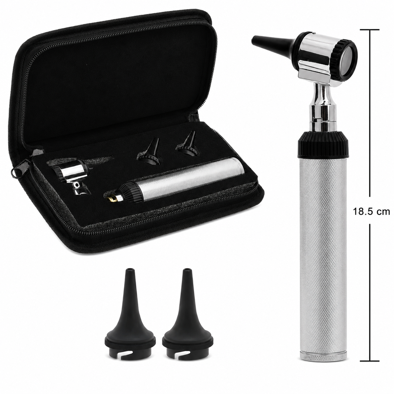 YNR LED Otoscope Auriscope with 4× Magnification – Professional ENT Instrument for Ear and External Auditory Canal Examination