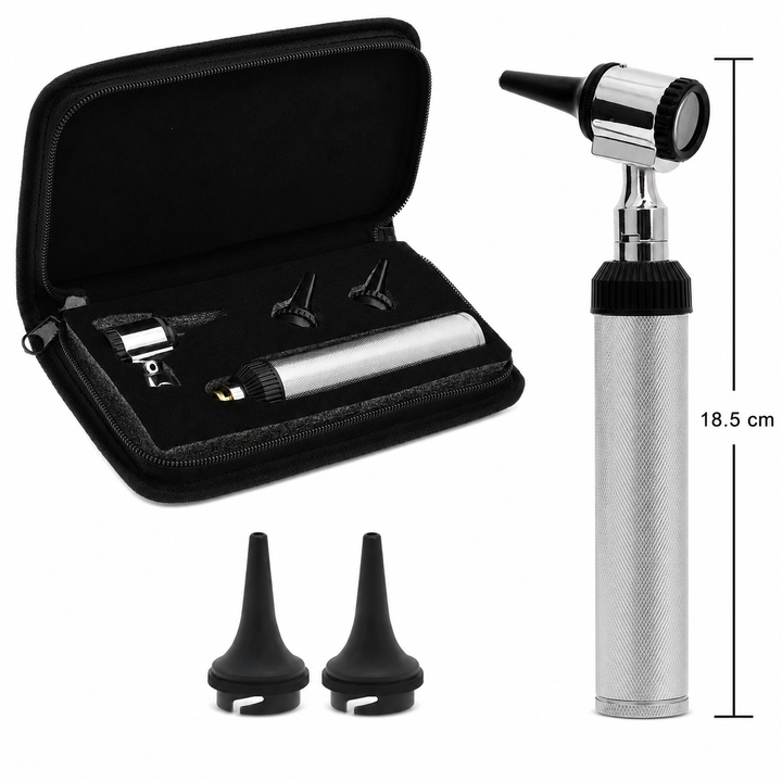 YNR LED Otoscope Auriscope with 4× Magnification – Professional ENT Instrument for Ear and External Auditory Canal Examination