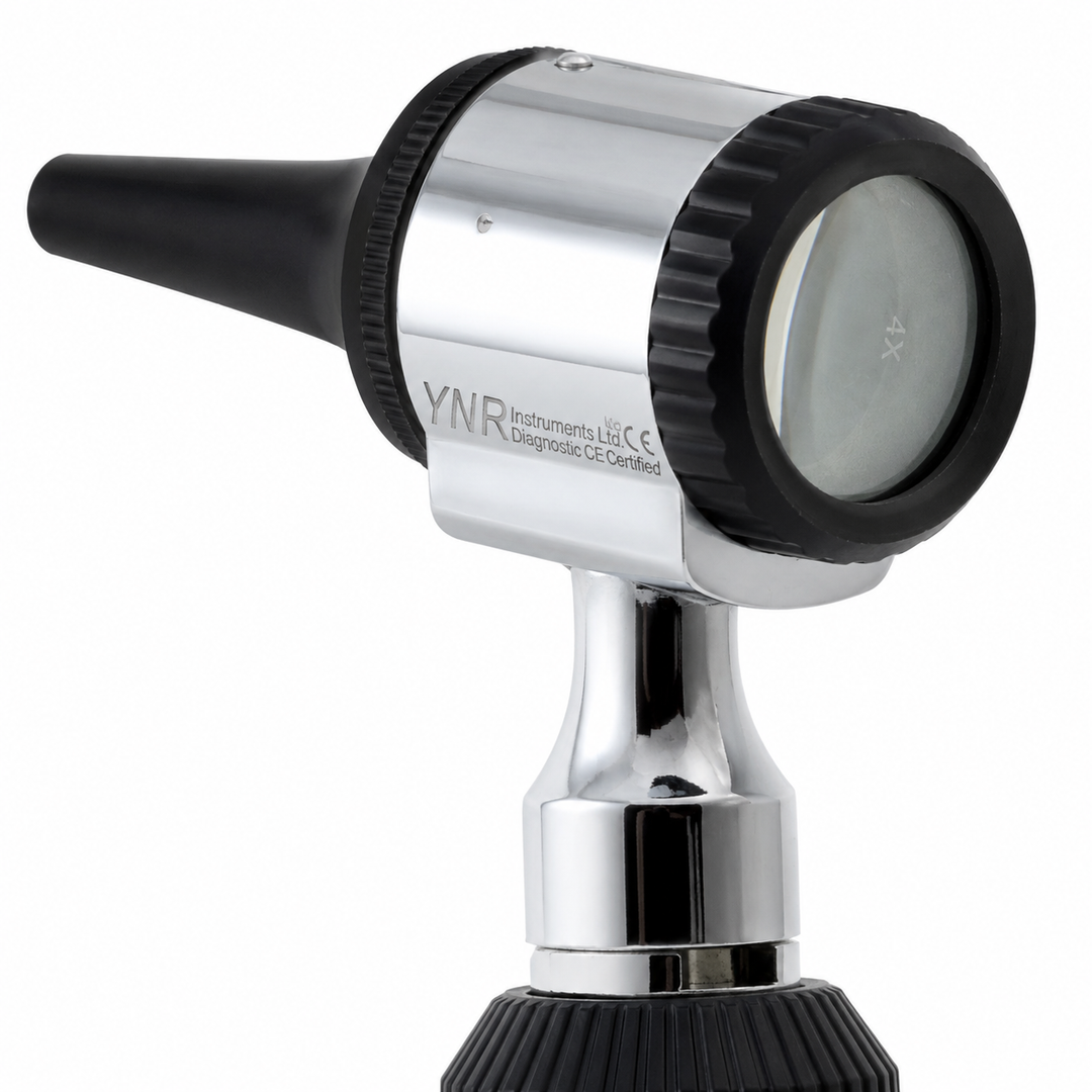 YNR LED Otoscope Auriscope with 4× Magnification – Professional ENT Instrument for Ear and External Auditory Canal Examination