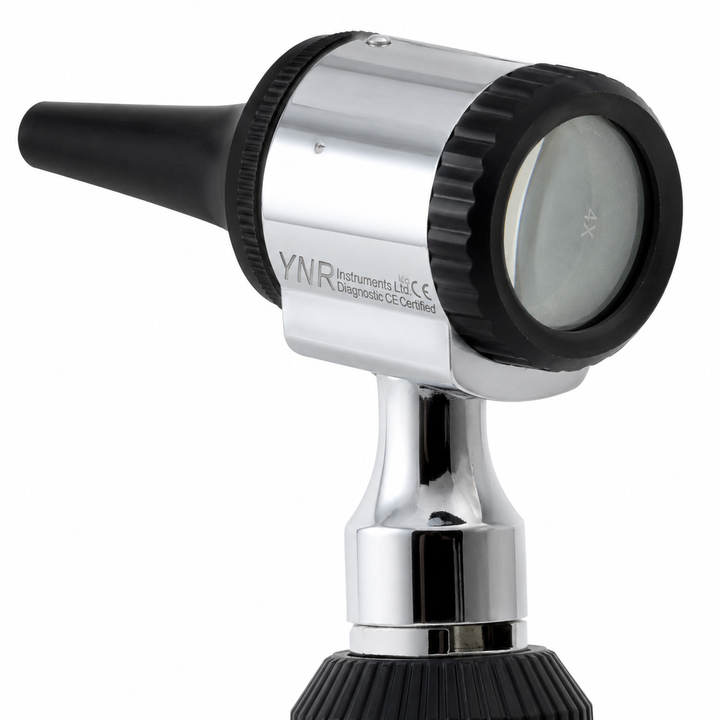 YNR LED Otoscope Auriscope with 4× Magnification – Professional ENT Instrument for Ear and External Auditory Canal Examination