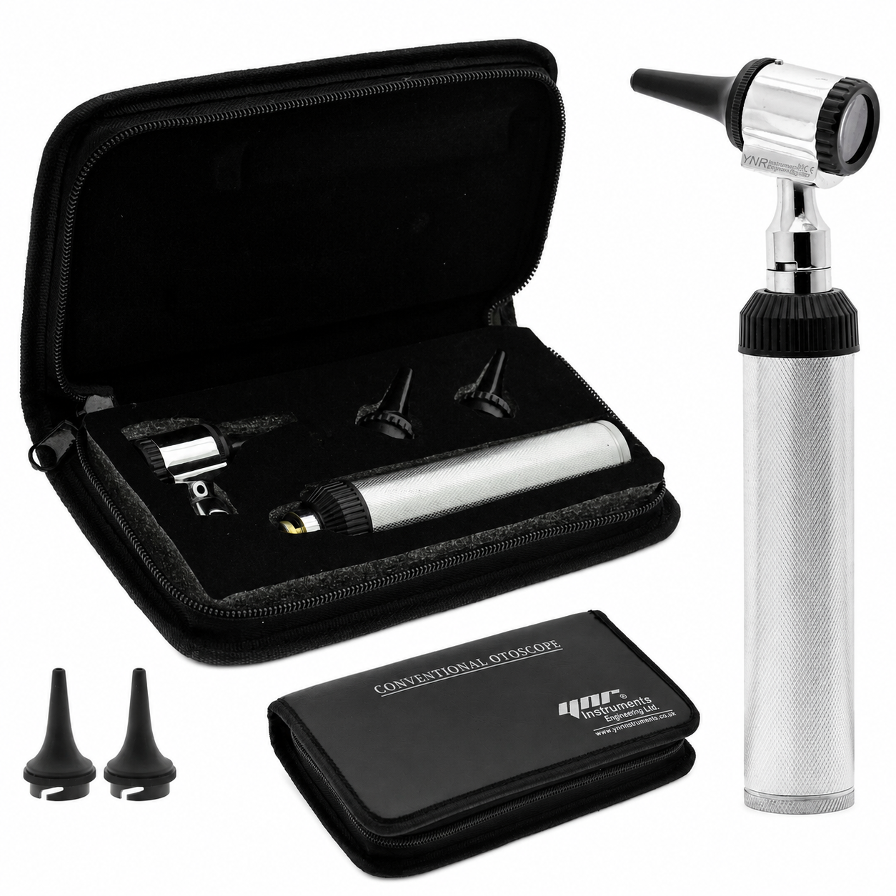 YNR LED Otoscope Auriscope with 4× Magnification – Professional ENT Instrument for Ear and External Auditory Canal Examination