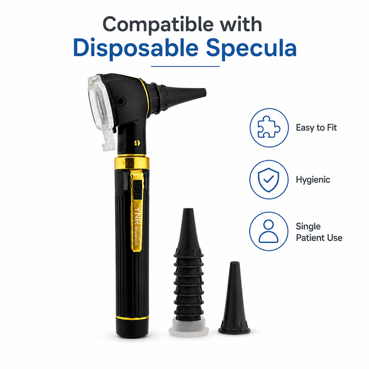 YNR Mini Fibre Optic Otoscope – CE Approved Medical Diagnostic Ear Examination Device – LED Pocket Otoscope for GP,…