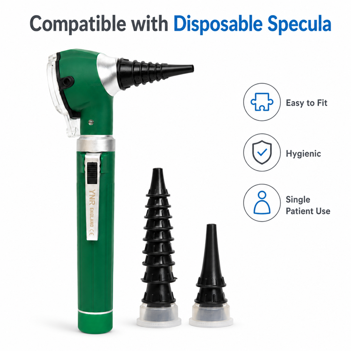 YNR Mini Fibre Optic Otoscope – CE Approved Medical Diagnostic Ear Examination Device – LED Pocket Otoscope for GP,…