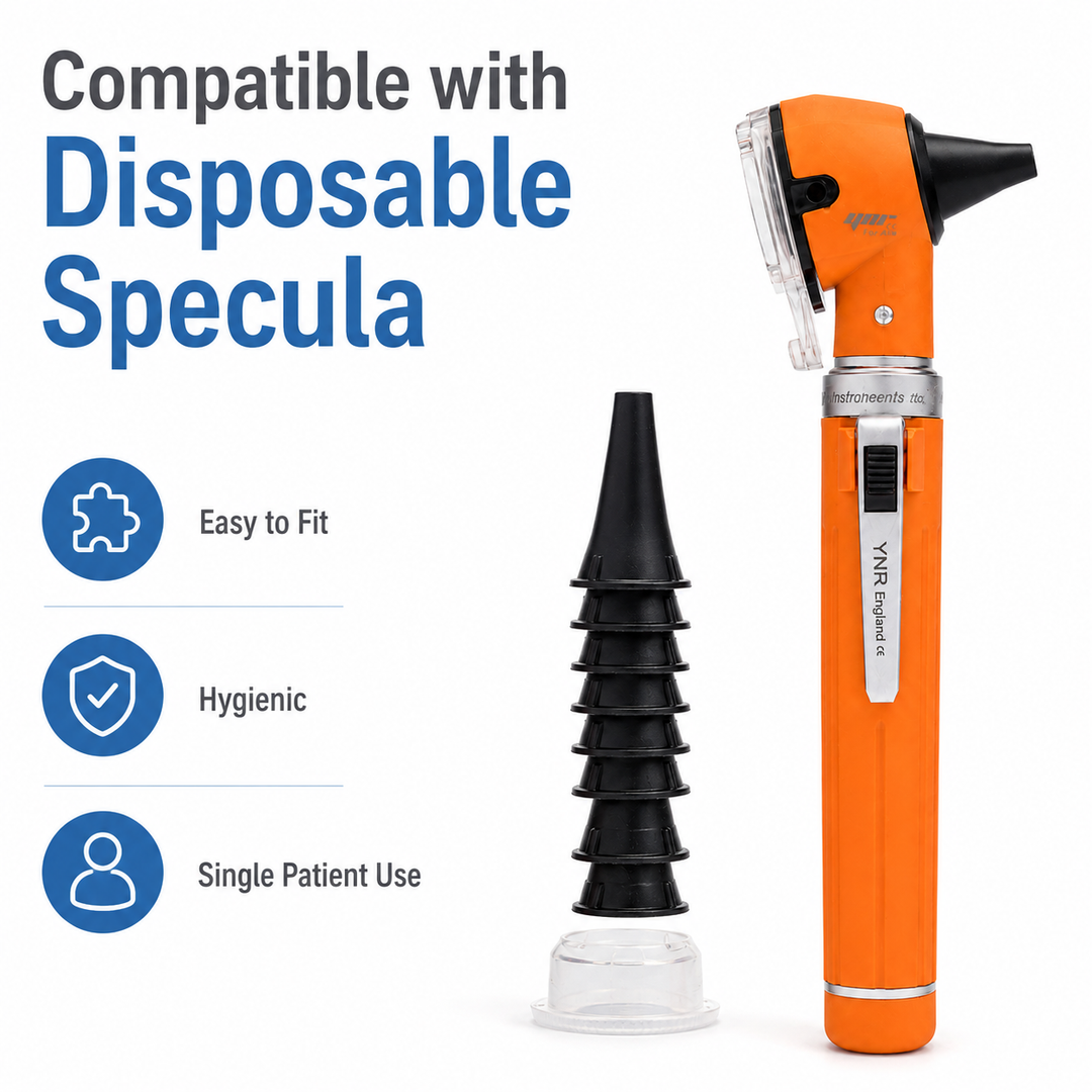 YNR Mini Fibre Optic Otoscope – CE Approved Medical Diagnostic Ear Examination Device – LED Pocket Otoscope for GP,…