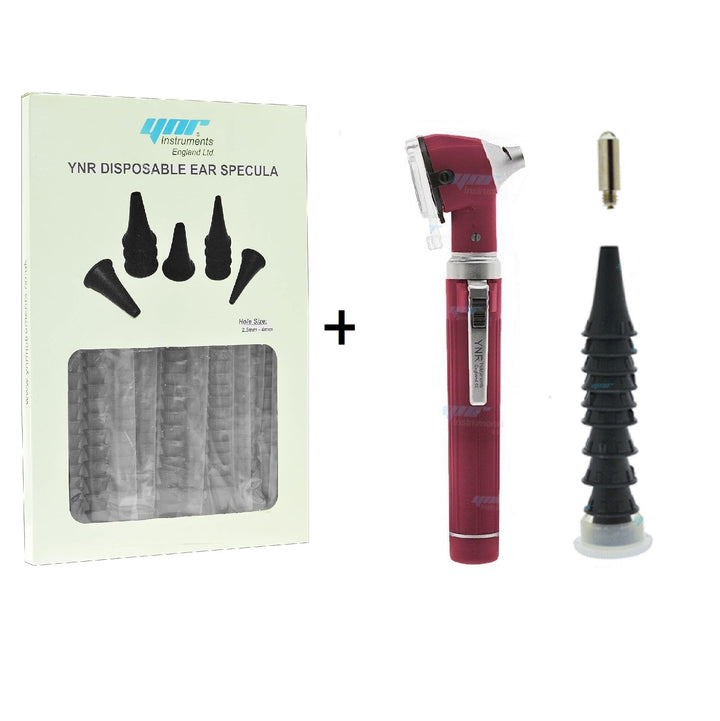 YNR Mini Fiber Otoscope &amp; 300 Disposable Specula Pack BUNDLE – view 4 | YNR Instruments