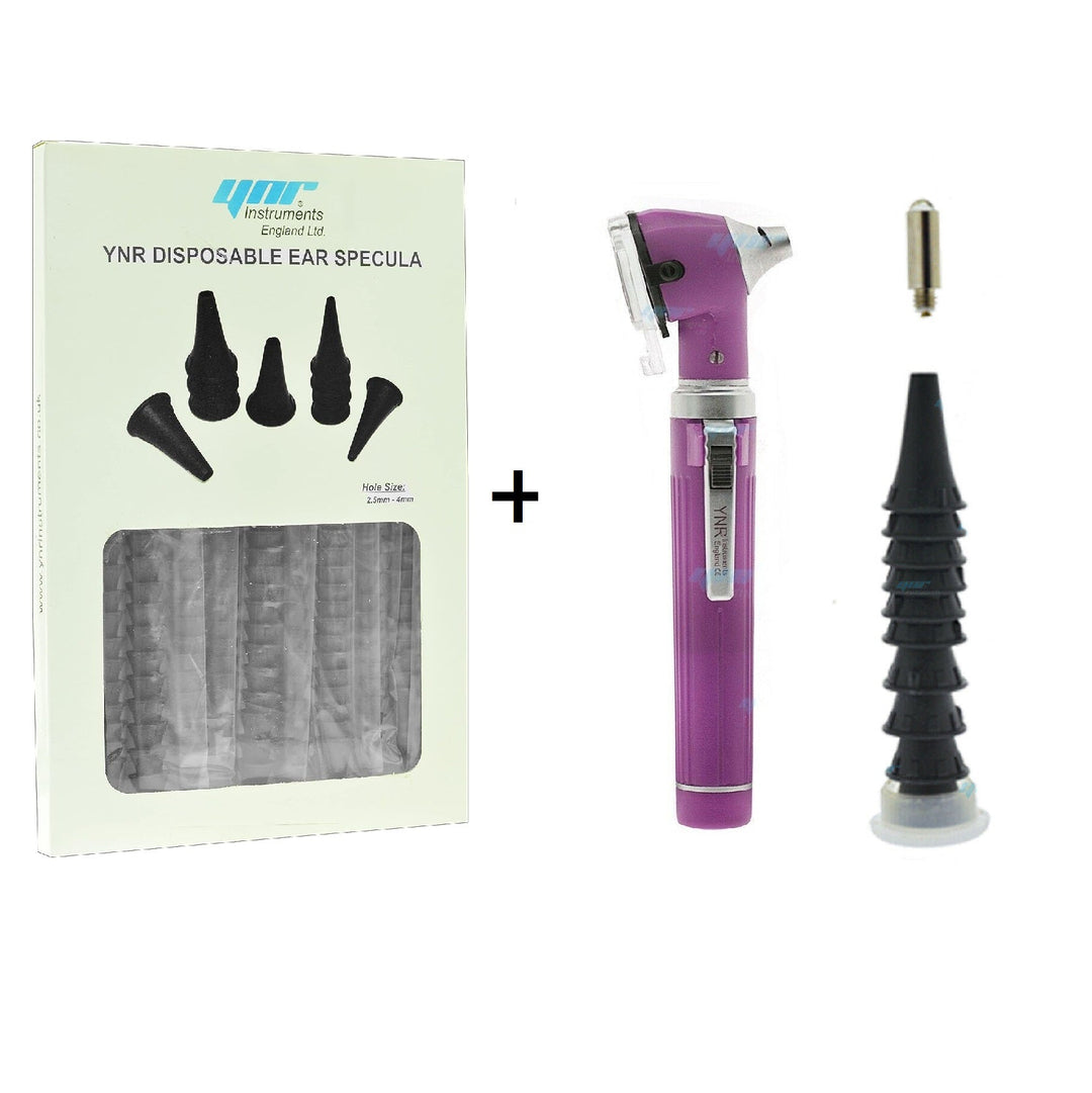 YNR Mini Fiber Otoscope &amp; 300 Disposable Specula Pack BUNDLE – view 10 | YNR Instruments