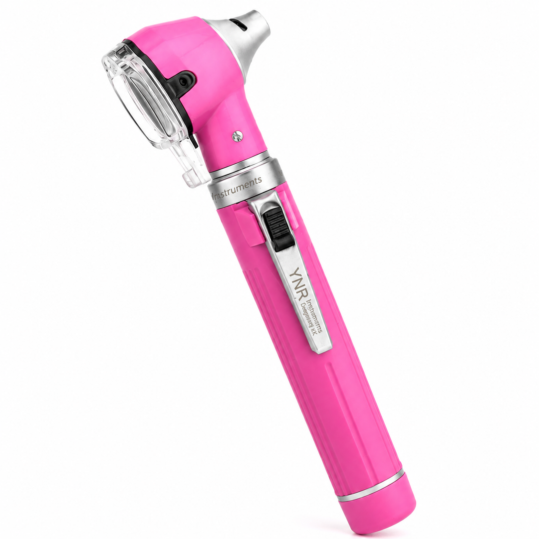 OPI Mini Fibre-Optic LED Pocket Otoscope – Professional ENT Instrument for Ear and External Auditory Canal Examination with Colour Options