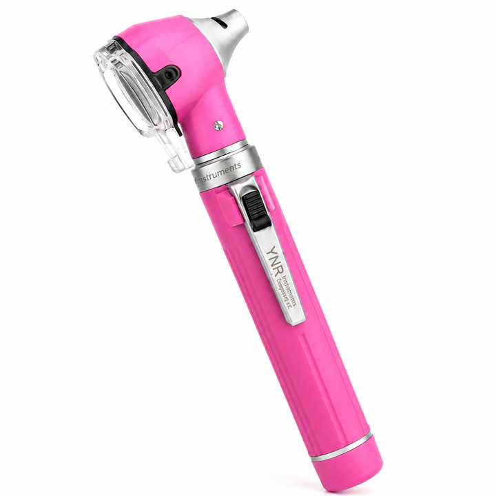 OPI Mini Fibre-Optic LED Pocket Otoscope – Professional ENT Instrument for Ear and External Auditory Canal Examination with Colour Options