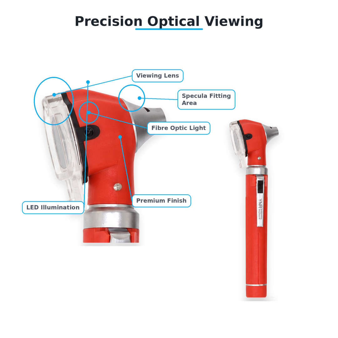 YNR Mini Fibre Optic Otoscope – CE Approved Medical Diagnostic Ear Examination Device – LED Pocket Otoscope for GP,…