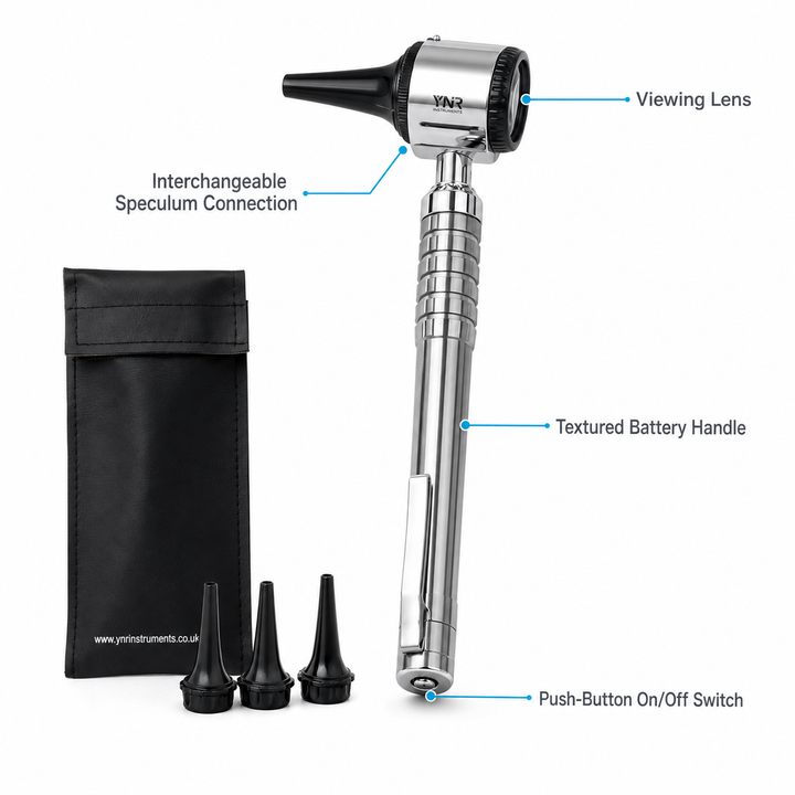 YNR Instruments Mini Penscope Otoscope Pocket Ear Examination Instrument