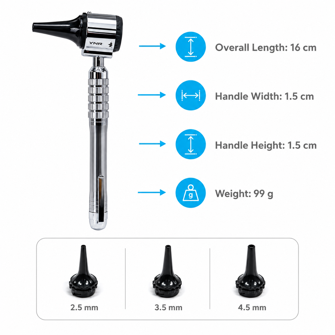 YNR Instruments Mini Penscope Otoscope Pocket Ear Examination Instrument