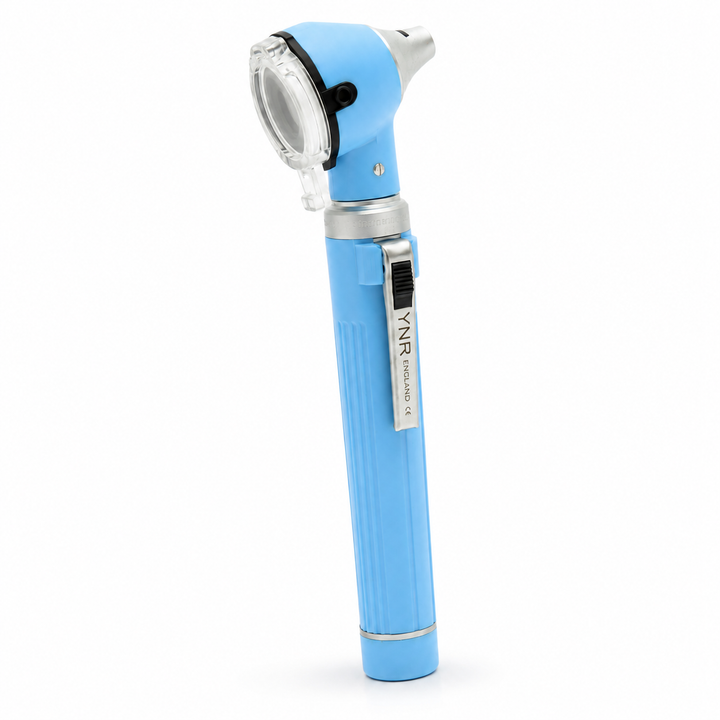 OPI Mini Fibre-Optic LED Pocket Otoscope – Professional ENT Instrument for Ear and External Auditory Canal Examination with Colour Options