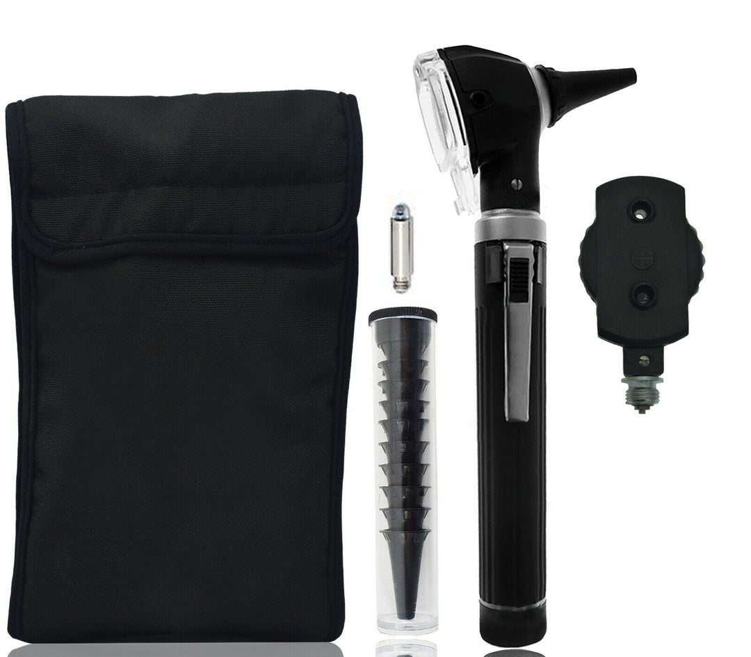 YNR Instruments LED Fibre-Optic Otoscope Ophthalmoscope ENT Diagnostic Set