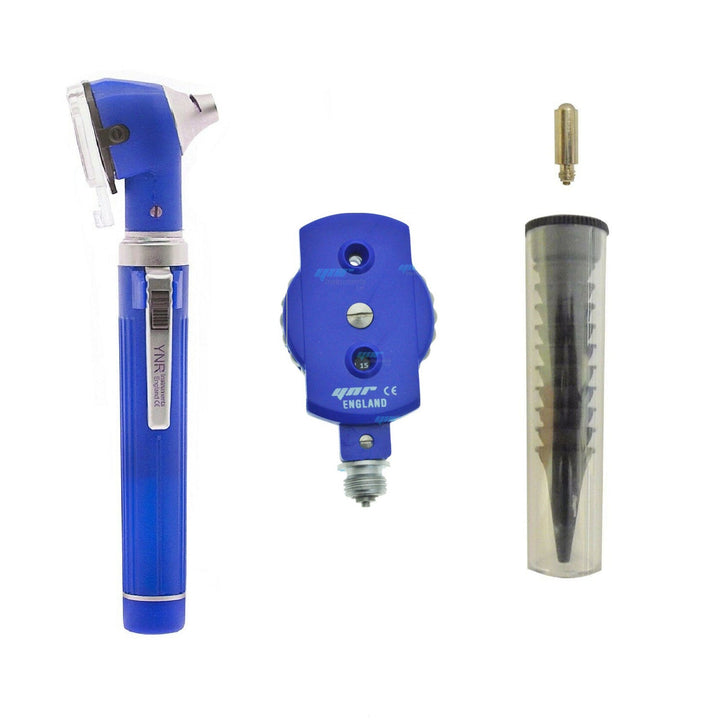 YNR Instruments LED Fibre-Optic Otoscope Ophthalmoscope ENT Diagnostic Set