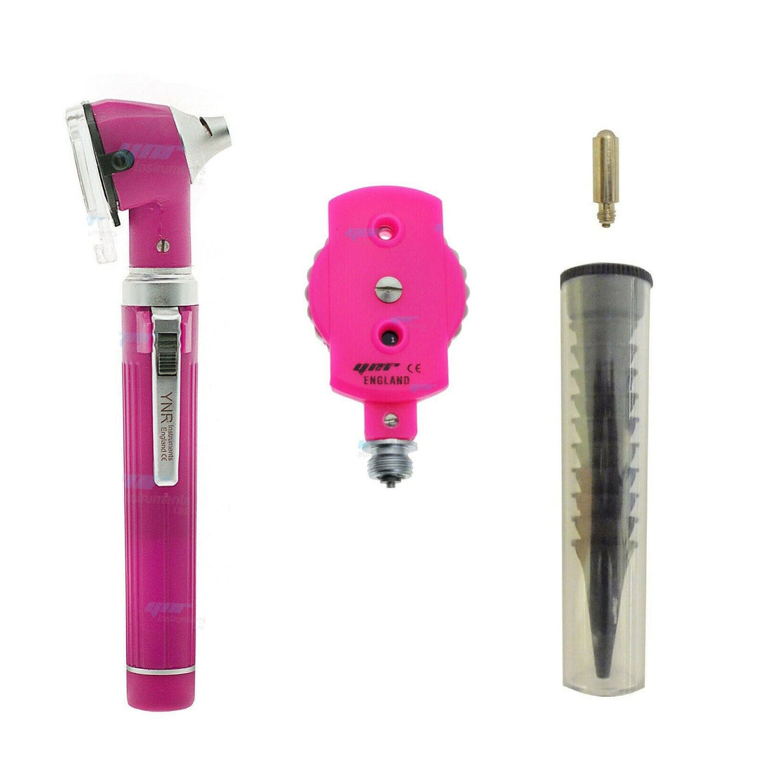YNR Instruments LED Fibre-Optic Otoscope Ophthalmoscope ENT Diagnostic Set