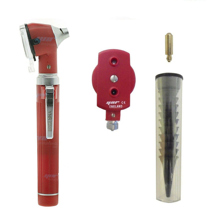 YNR Instruments LED Fibre-Optic Otoscope Ophthalmoscope ENT Diagnostic Set