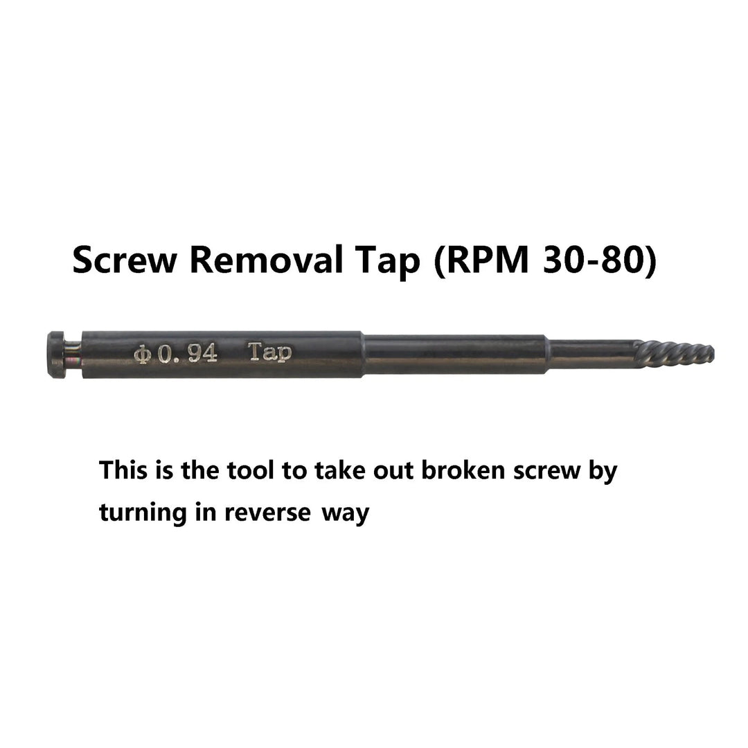 Dental Implant Fixture &amp;amp; Fractured Screw Removal Kit Drill Bar Remover Extractor