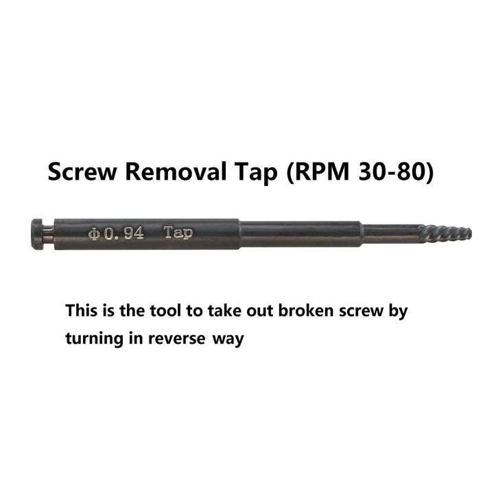 Dental Implant Fixture &amp;amp; Fractured Screw Removal Kit Drill Bar Remover Extractor