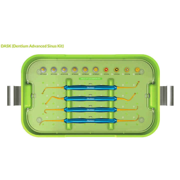 DASK Dental Sinus Lift Kit Lateral Crestal Drills Stoppers Elevation Instruments