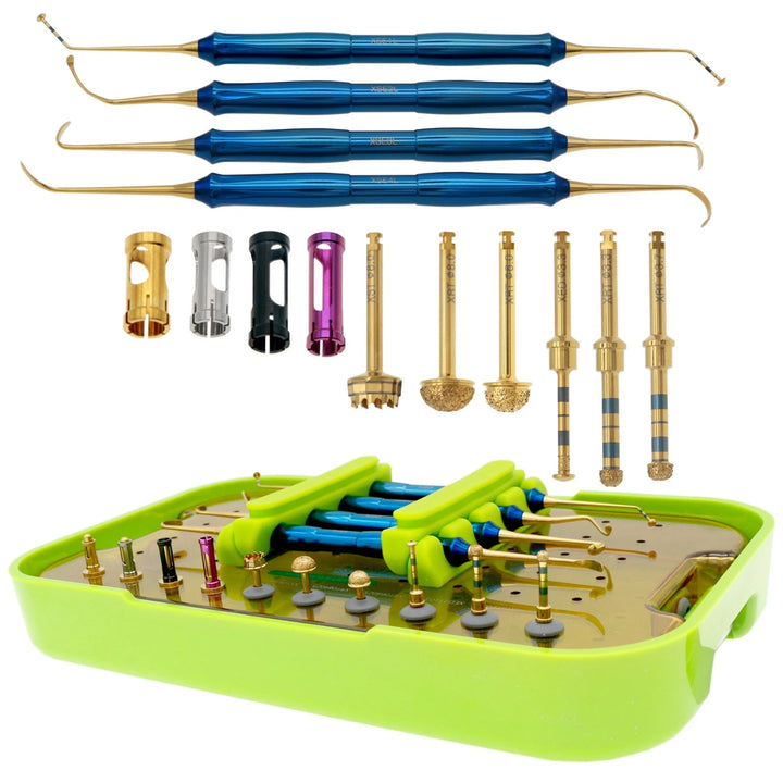 DASK Dental Sinus Lift Kit Lateral Crestal Drills Stoppers Elevation Instruments