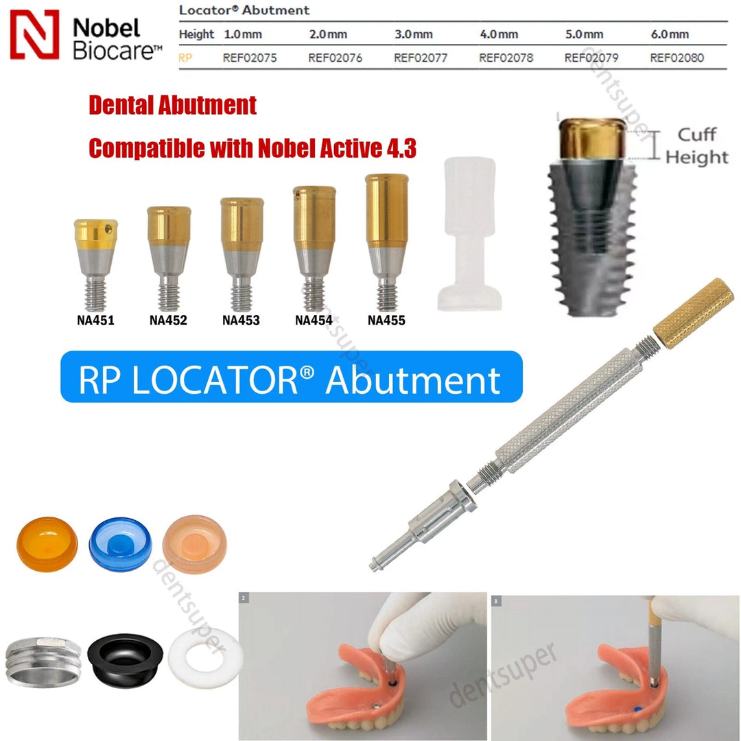 Dental Locator Abutment Tapered For Hiossen/Nobel/<wbr/>Adin/Mis/ITI/Z<wbr/>immer Screw-Vent
