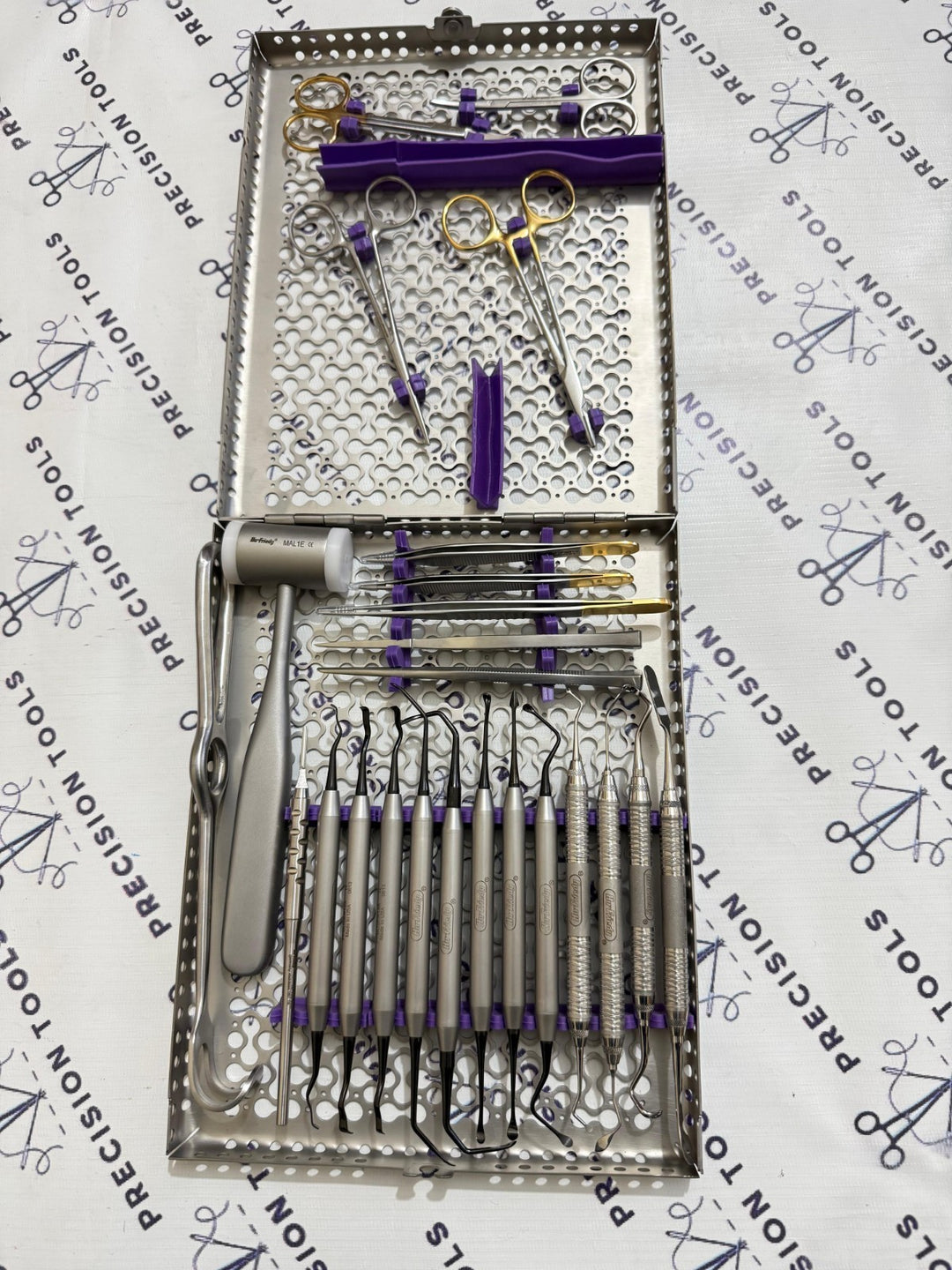 Buser Implant Surgery Kit with Sterilization Cassette – 25 Instruments