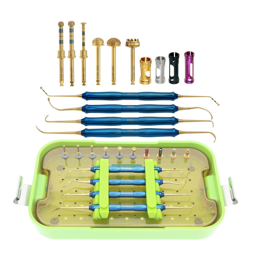 DASK Dental Sinus Implant Elevation Drill Stopper &amp; Hand Instrument Kit