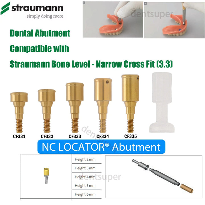 Dental Locator Abutment Tapered For Hiossen/Nobel/<wbr/>Adin/Mis/ITI/Z<wbr/>immer Screw-Vent