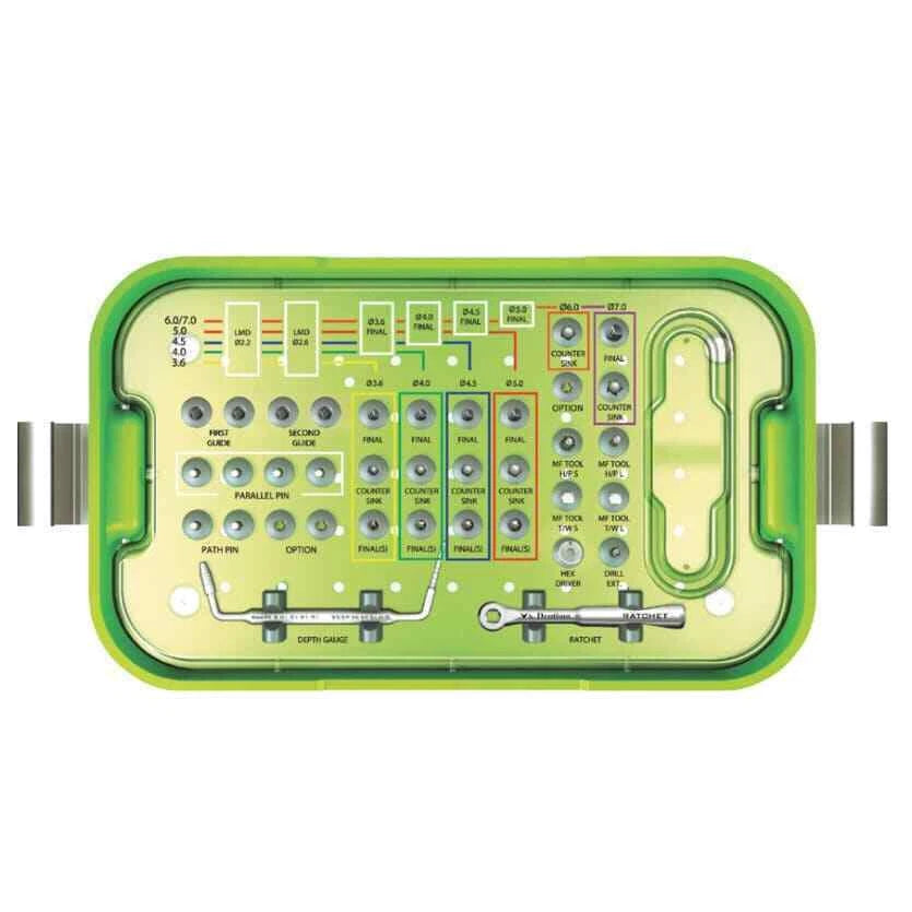 Dental Dentium Implant Surgical Drill Kit UXIF Implantium Surgery Instrument