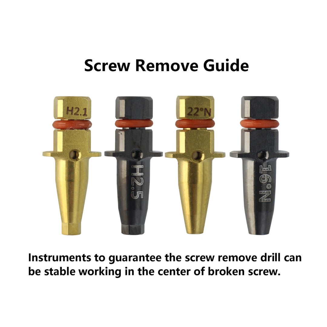 Dental Implant Fixture &amp;amp; Fractured Screw Removal Kit Drill Bar Remover Extractor