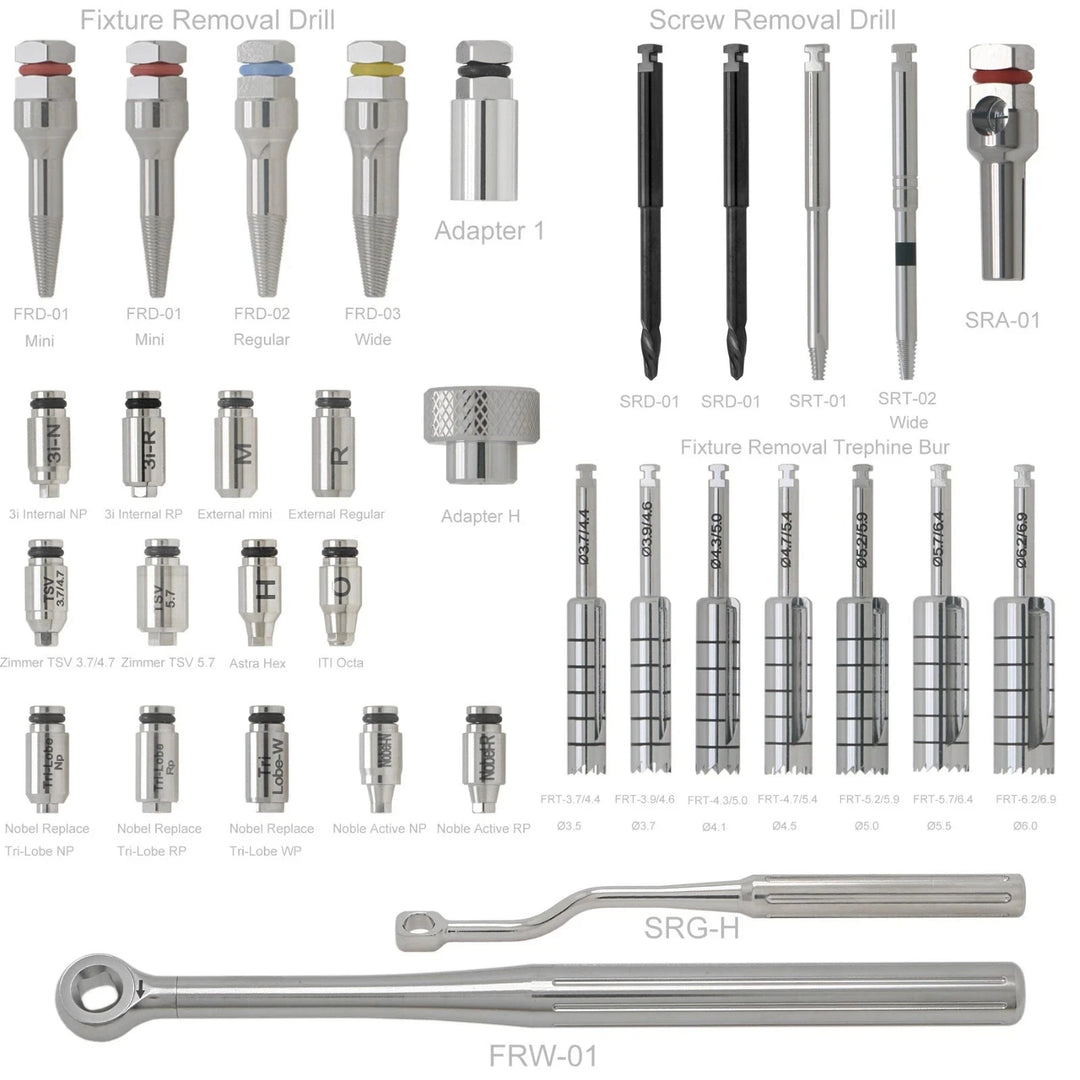 Salvin Implant Rescue Kit MCT FSRK-02 Fixture &amp;amp; Broken Screw Removal Universal