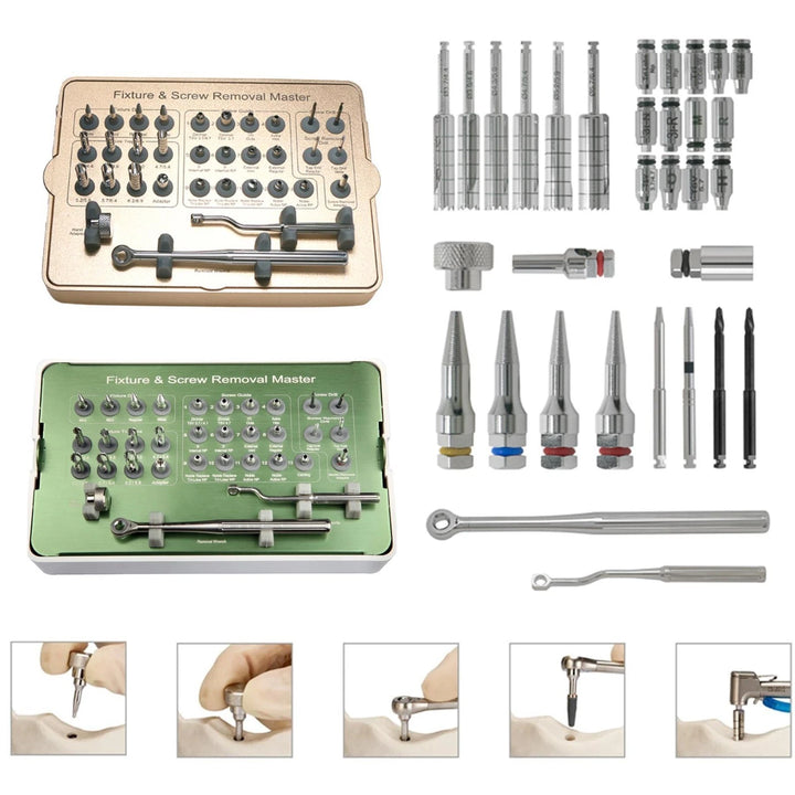 Salvin Implant Rescue Kit MCT FSRK-02 Fixture &amp;amp; Broken Screw Removal Universal