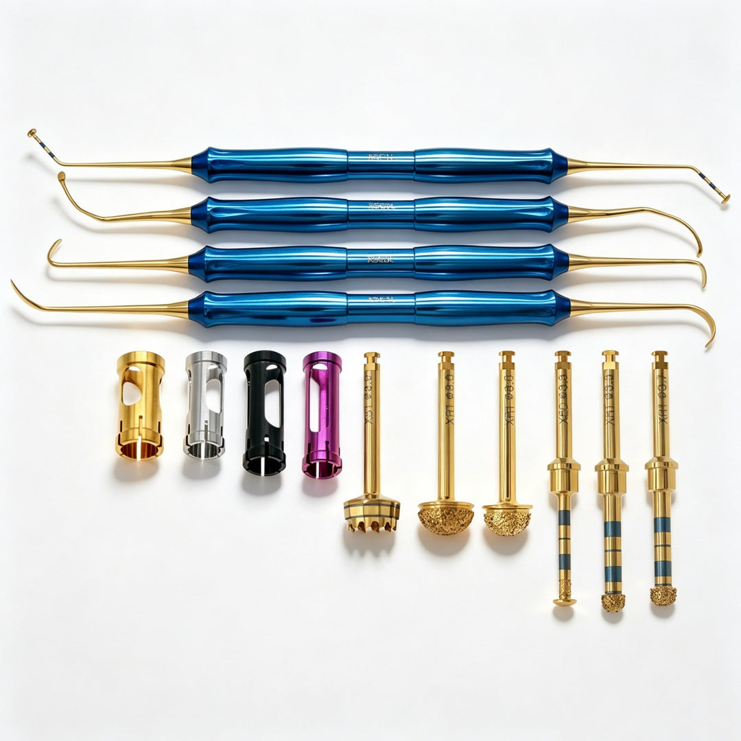 DASK Dental Sinus Implant Elevation Drill Stopper &amp; Hand Instrument Kit