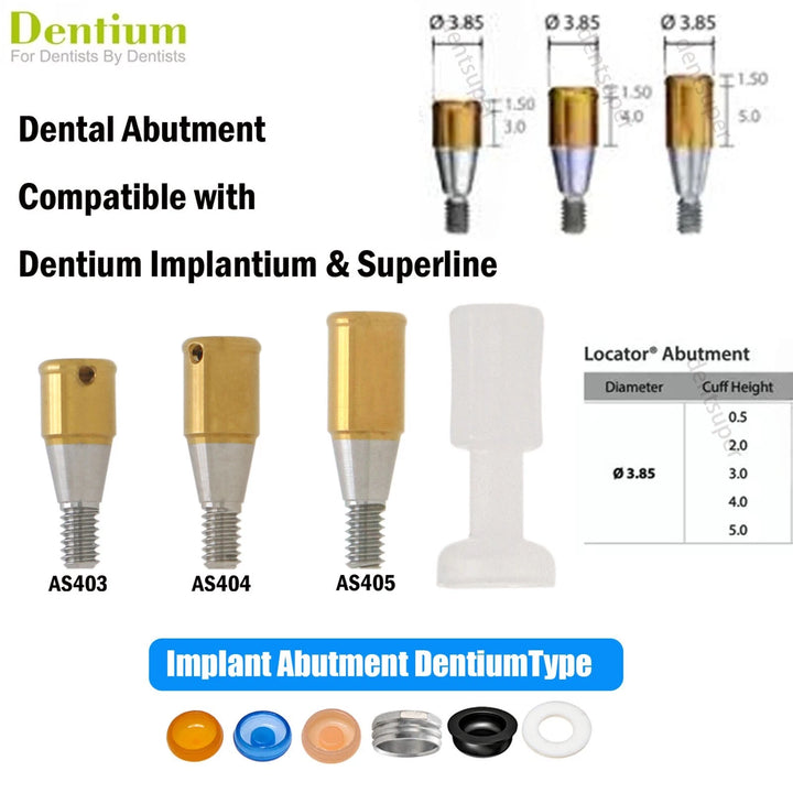 Dental Locator Abutment Tapered For Hiossen/Nobel/<wbr/>Adin/Mis/ITI/Z<wbr/>immer Screw-Vent